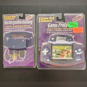 New Sealed Case Protector & Rechargeable Battery Nintendo‎ Game Boy Advance